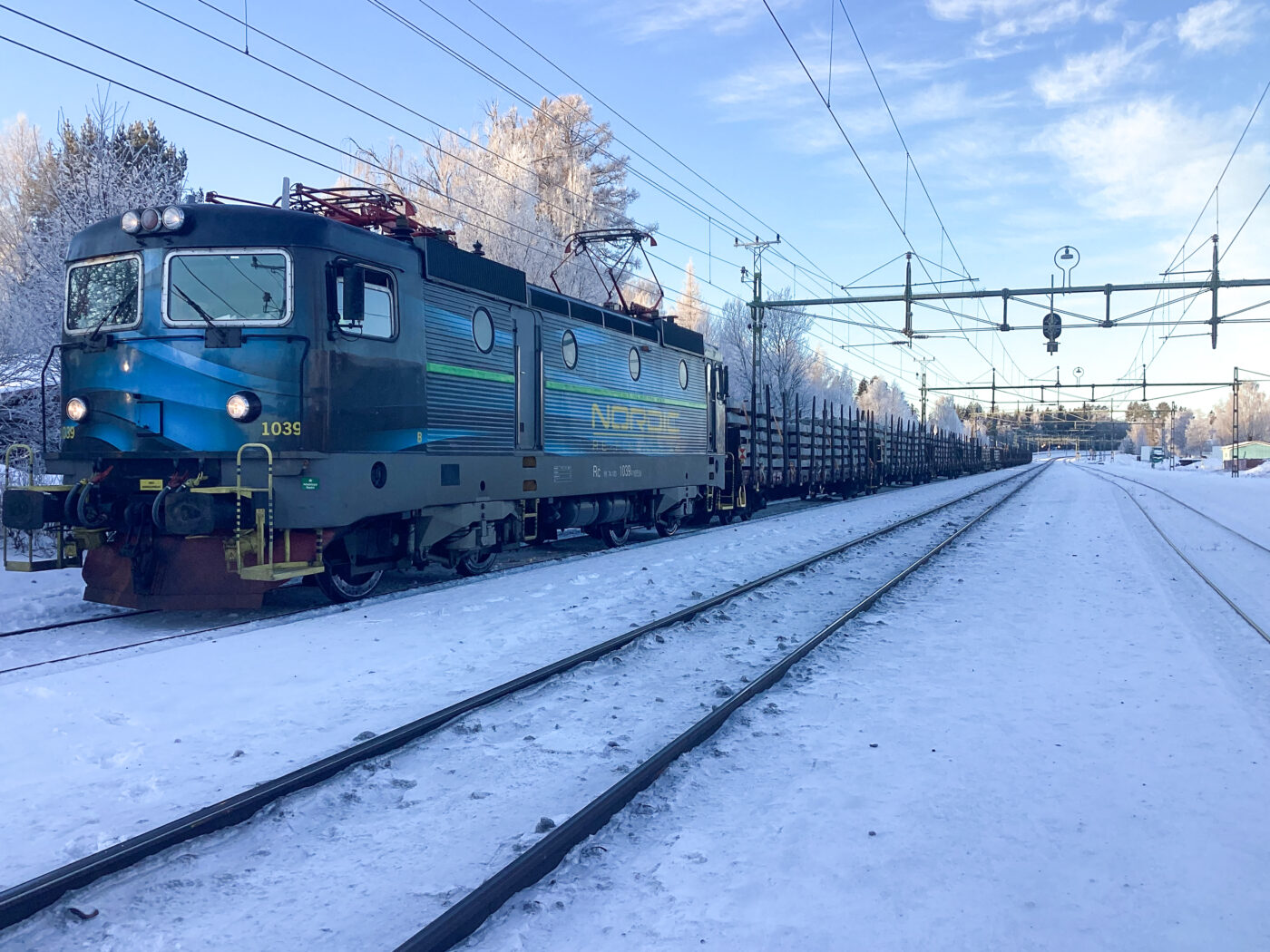 Railcare transporterar cirka 72 000 slipers till spårbyte på Malmbanan